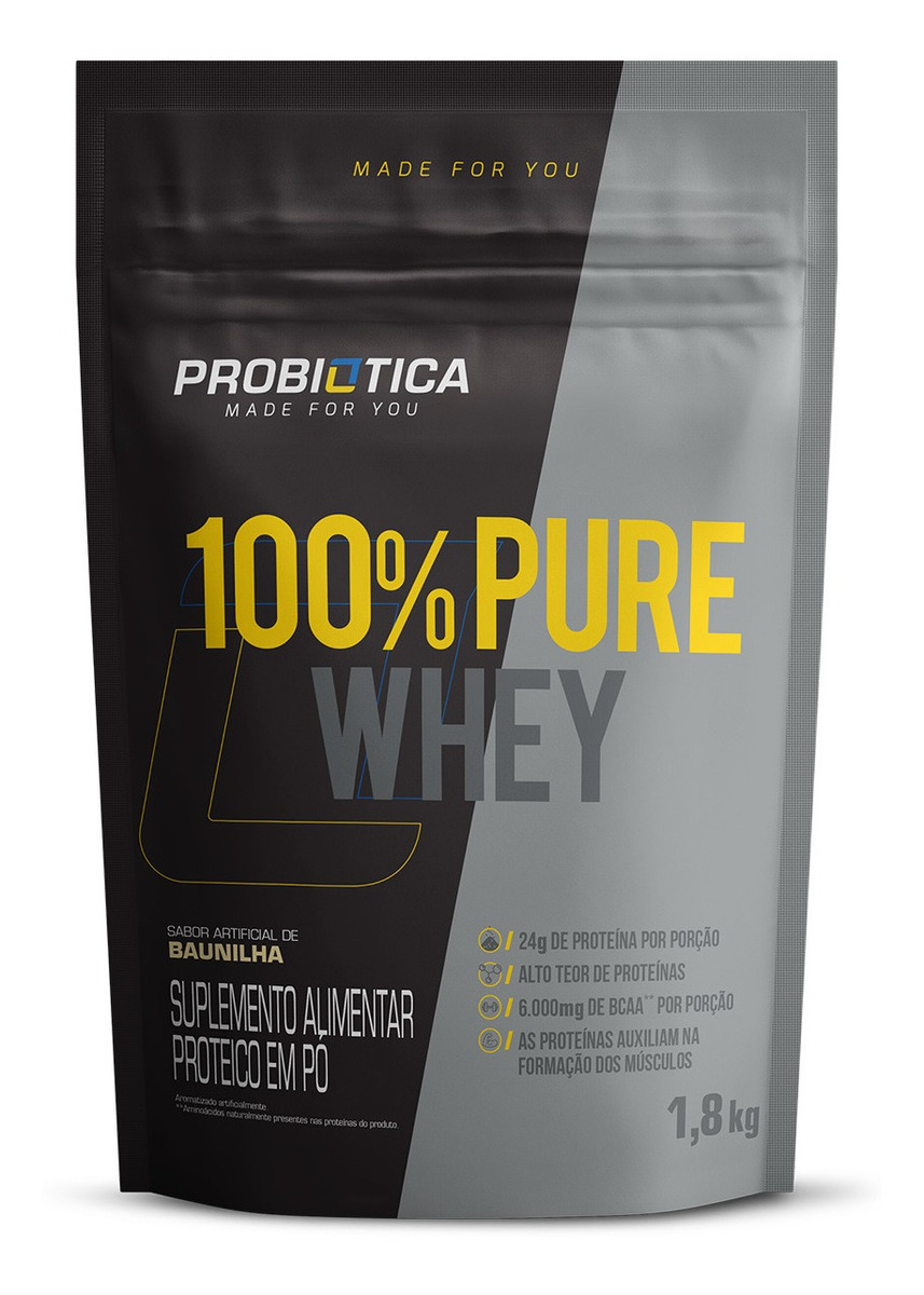 Probiótica 100% Pure Whey Refil (1.8Kg) - Baunilha - 2