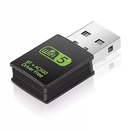 Adaptador 2x1 Wifi 600mb 5G + bluetooth 5.0 para Pc ou Note - Homologado Anatel - 1