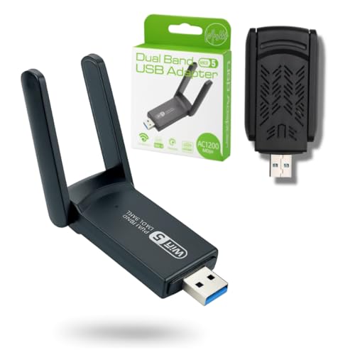 Adaptador Usb Wifi Wireless Dual Band Ac1200 5ghz e 2.4ghz 1200mbps Duas Antena hub placa de rede