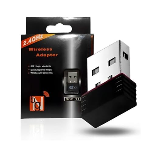 Adaptador USB Wireless 2.4GHz 900Mbps – Conexão Wi-Fi Rápida e Estável para PC e Notebook – Plug & Play, Compatível com Windows/Linux/Mac, Segurança WPA/WPA2 - YASDA