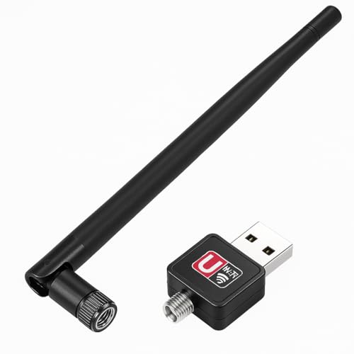 Adaptador Wifi para Pc USB 1800Mbps com Antena — Receptor Wireless para PC e Notebook, Conexão 2.4GHz – Alta Velocidade, Compatível com Windows, Linux e MAC PREMIUM MCO