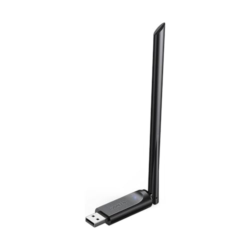 Adaptador WiFi Sem Fio Usb A Dual Band 2,4/5Ghz Preto Velocidade de Transferência 433Mbps e 200Mbps Antena Rotativa de 90 e 180 Graus Amapla Compatibilidade MPOWER