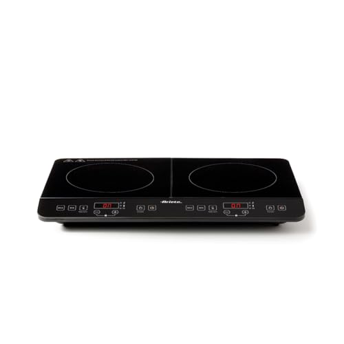 Ariete 1998, Cooktop de Indução 2 Bocas Touch Screen, Portátil, 2000W-1500W, 10 Níveis de pontencia, Panelas de até 27cm, 11 Programas Pre-definidos - 127V
