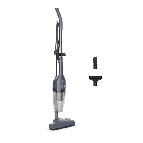 Aspirador de Pó Vertical com fio portátil de mão 2 em 1 potente 1600W cabo 4.7m com capacidade 950 ml filtro HEPA STK17 Azul STK 127v