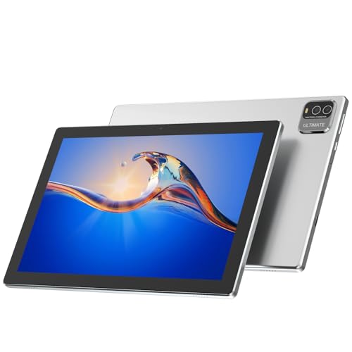 ATOZEE Tablet de 10 polegadas, tablets Android 14, suporte de armazenamento de 64 GB, expansão de 1 TB, 8 GB de RAM, câmera dupla de 2 MP + 8 MP, tela de tela HD 1280 x 800 IPS, WiFi6 Bluetooth, aba