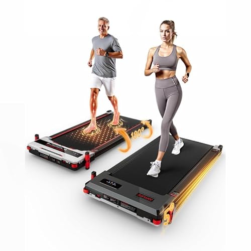 AUXOM Esteira Ergométrica Elétrica 2 em 1 - Dupla Face Massagem/corrida, 2.5HP 220V, Inclinação 5°, 120kg Compacta com Controle Remoto Display LED para Condicionamento Físico Casa - 1