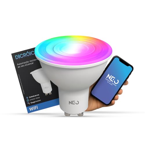 Avant Neo Lâmpada Smart Dicróica MR16 5W GU10 Wi-Fi, RGB Colorido, Compatível com Alexa, Google Home e Tuya - 1