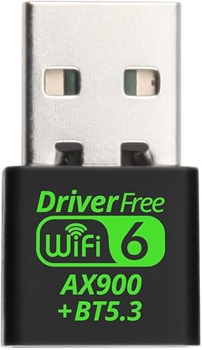 AX900 Adaptador USB WiFi 6 Bluetooth 5.3 2 em 1 Dongle Dual Band 2.4G e 5GHz USB WiFi Rede Wireless WLAN Receptor