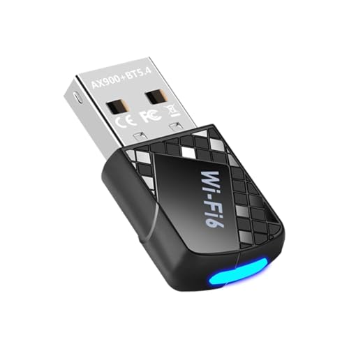 AX900 Adaptador USB WiFi 6 Bluetooth 5.4, Dongle 2 em 1, banda dupla, 2,4 G e 5 GHz, receptor sem fio, sem driver para Windows 10/11