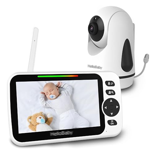 Babá Eletrônica Monitor Bebê Tela 5 pol. Branco - 1