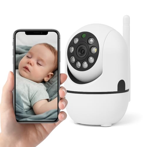 Babá Eletrônica Wi-Fi com Câmera HD, Visão Noturna e Áudio Bidirecional – Monitoramento pelo Celular – Ideal para Bebês, Idosos ou Pets - 1