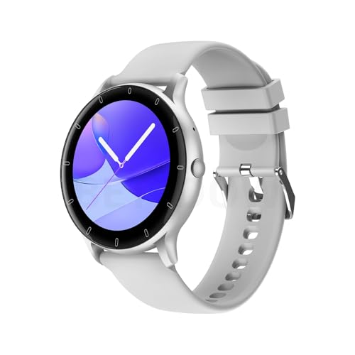 Bettdow Smartwatch Relógio inteligente com Al integrada, atende/faz chamadas, relógio esportivo feminino e masculino de 1,28" à prova d'água IP67, para celulares Android e iOS FB051 (Prata)