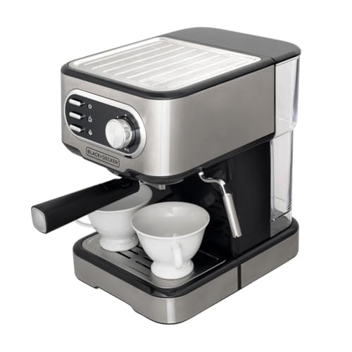 Black + Decker Cafeteira Elétrica, Compatível com Cápsulas Nespresso e Dolce Gusto, Até 2 Xícaras de Café Simultâneas, 110 V, Modelo CE1100G-BR