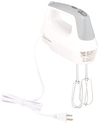 BLACK+DECKER Batedeira manual leve, branco, MX1500W - 1