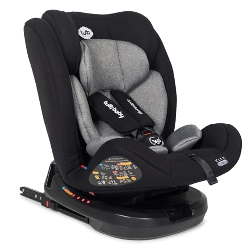 Cadeira De Bebe para Auto Com Isofix Com Rotacao e Reclina Essence 0 A 36kg - Preta Tutti Baby - 1