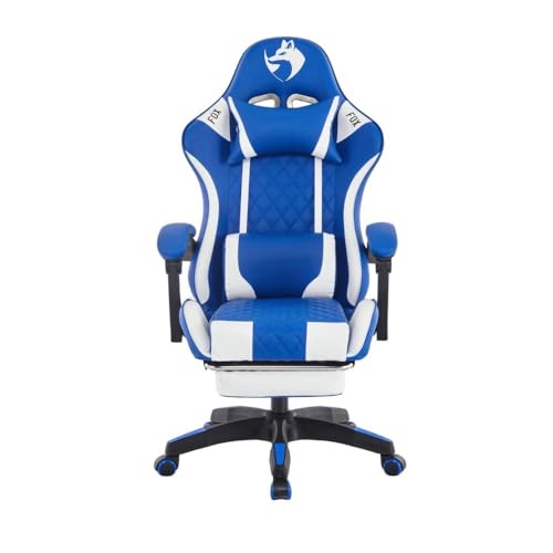Cadeira Gamer Fox Racer Luna com Apoio de Pés UT-B200 Azul - 1