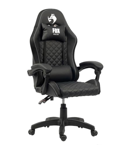 Cadeira Gamer Fox Vulpes Com Ajuste Reclinável Com Almofadas Até 110kg Preto - 1