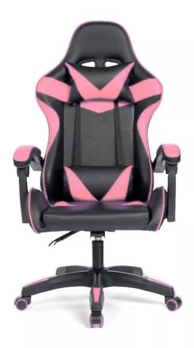 Cadeira Gamer Reclinável Conforto Ergonômica Apoio de Braço e Lombar Cor:Rosa/BK