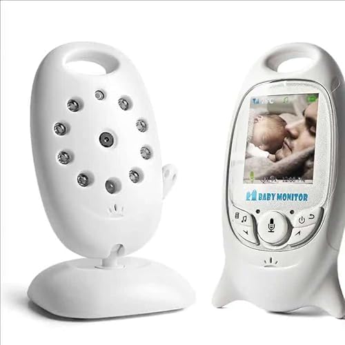 Câmera Babá Eletrônica com Visão Noturna e Termômetro Integrado – Monitor com Música Relaxante e Alta Definição para o Quarto do Bebê - 1