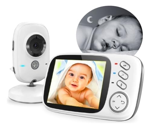 Camera Baba Eletronica Wifi Camera Monitor Sem Fio Visão Noturna Baba Eletronica com Alto Falante Voz - 1