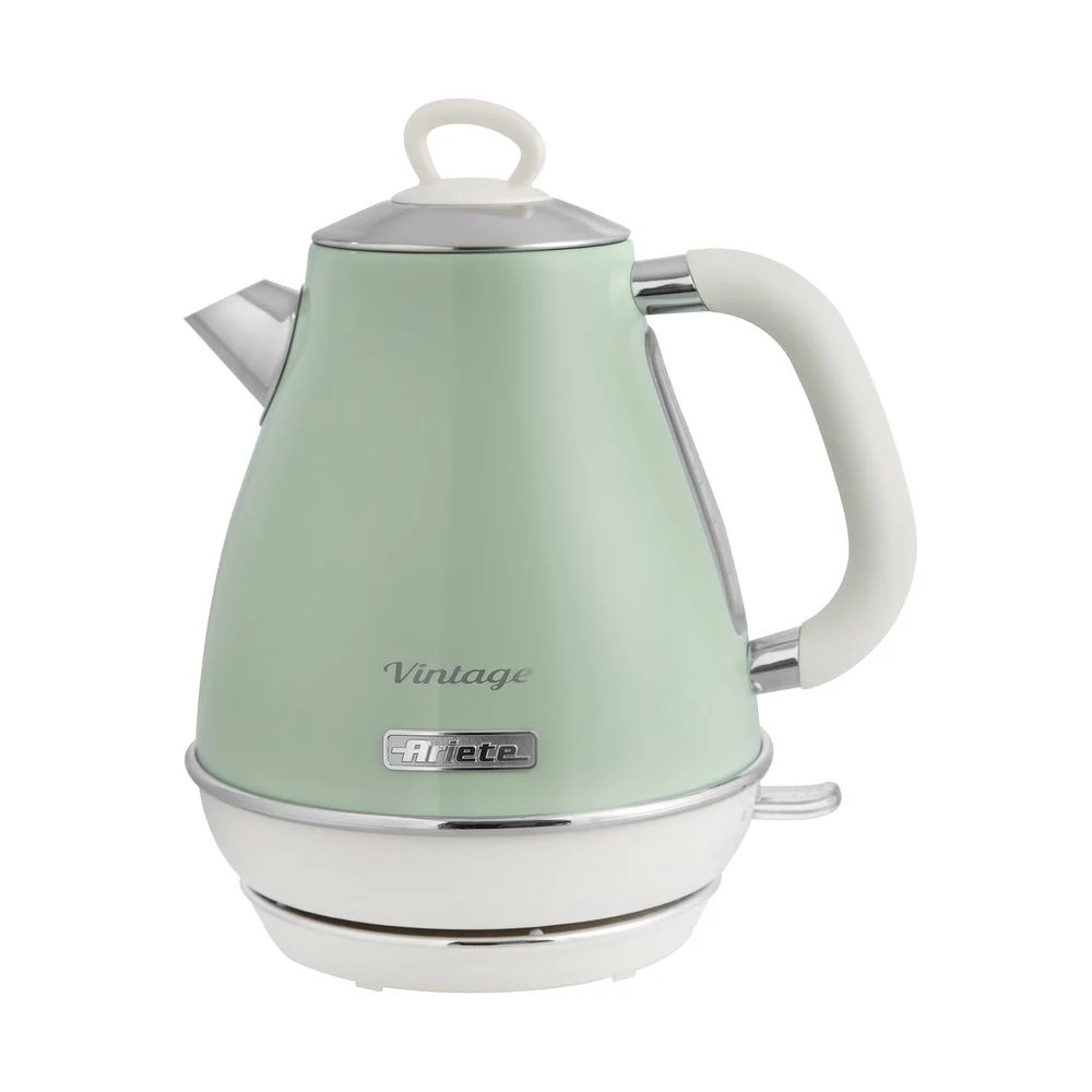 Chaleira Elétrica Ariete Vintage Verde com Base 360 Graus 1,7L - 2869 - 2