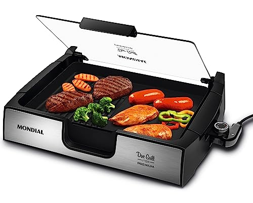Chapa Due Grill Premium, Mondial, Preto/Inox, 1270W, 110V - G-10 - 1