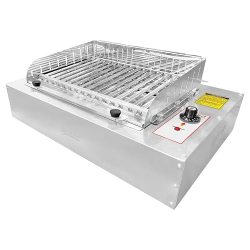 Churrasqueira Elétrica de Bancada com Grelha Argentina, Sem fumaça, Inox, 110v ou 220v (220v)