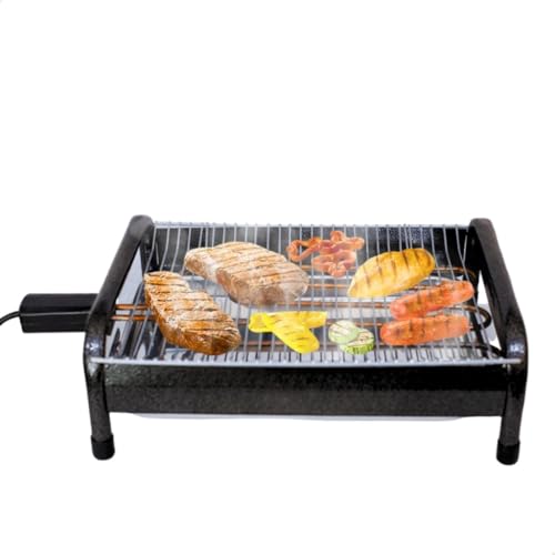 Churrasqueira Elétrica Portátil em Alumínio Craqueado Top Grill 2 Gourmet Com Pés Bivolt 110v / 220v(Churrasqueira 110V)