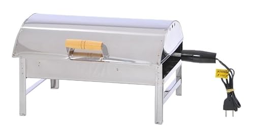 Churrasqueira Elétrica Win Home Feita em Aço Inoxidável 430 1800w de Potência Portátil a Bafo 220v