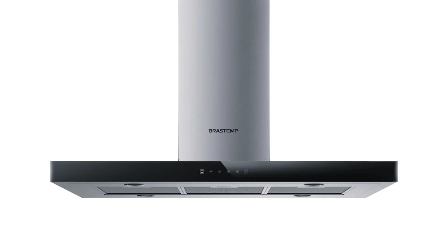 Coifa Tbox Ilha Brastemp 100cm Inox - Baf10ar 110V