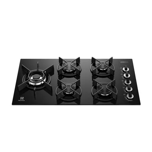 Electrolux Cooktop 5 Bocas a Gás Electrolux Mesa Vidro Expert ChamaPrecisa e Grade Ferro Fundido (KE5GW) Bivolt - 2