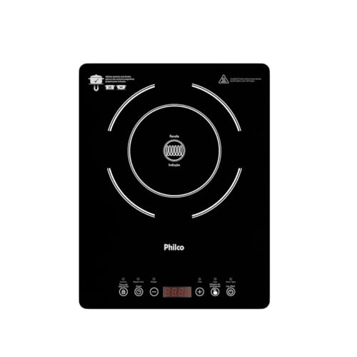 Cooktop de Indução Philco PCT10A Diferentes Níveis de Potência e Temperaturas 127V - 1