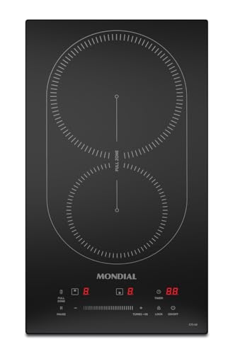 Cooktop por Indução 2 bocas, Mondial, Preto, 3500W, 220V - CTI-02