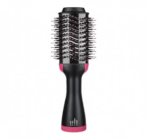 Escova Secadora Profissional 3 em 1 Cerâmica Íon Negativo Rotação 360° 3 Velocidades Design Ergonômico Cabo 2m – Alisa Modela e Seca – Ideal para Todos os Tipos de Cabelo TDEVC