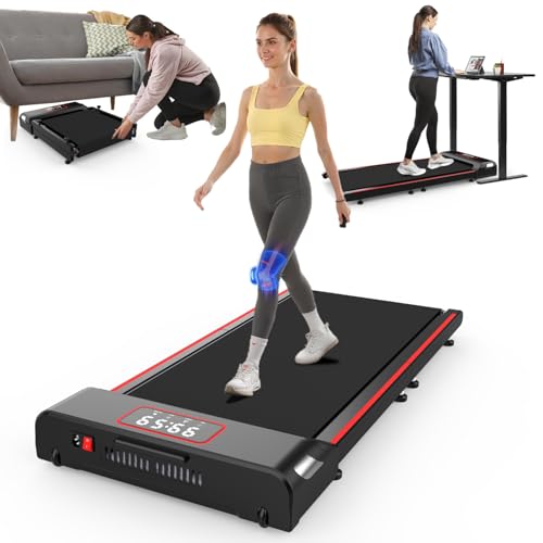 Esteira Eletrônica dobrável para casa e escritório, esteira de 1.5 HP para mesa, pequena, com controle remoto, 120 kg, compactar para espaços pequenos, sem necessidade de montagem-110V - 1