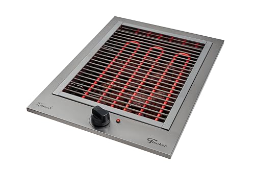 FISCHER CHURRASQUEIRA COOKTOP ELÉTRICA COM PEDRA VULCÂNICA INOX 220V 31613-81800 - 1