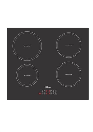 FISCHER COOKTOP DE INDUÇÃO 4 BOCAS MESA VITROCERÂMICA TOUCH 220V 33243-89825 - 1