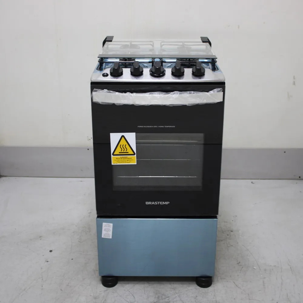 Fogão Brastemp 4 Bocas Inox Com Duas Prateleiras Com Alturas Ajustáveis - Bfo4nbrus1_Wexcele_Cg6756326 Bivolt