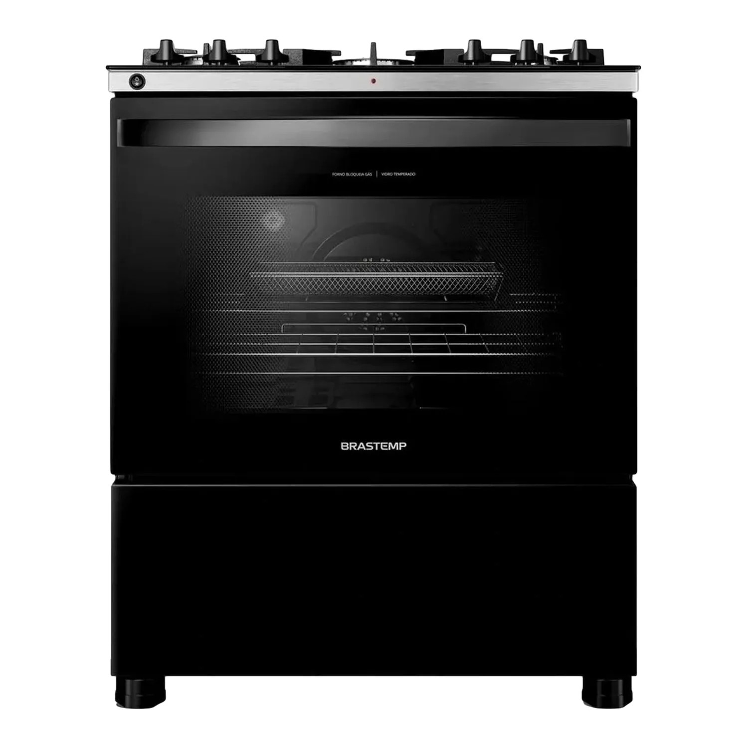 Fogão Brastemp 5 Bocas com Mesa de Vidro, Função Air Fryer e Turbo Chama - 4