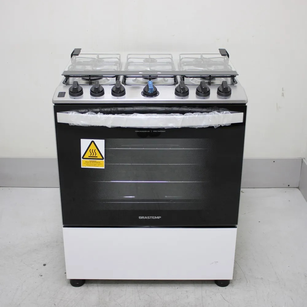 Fogão Brastemp 6 Bocas Branco Com Botões Removíveis E Exclusivo Aro Protetor - Bfs6ncbus2_Wotimo_Cg6720760 Bivolt