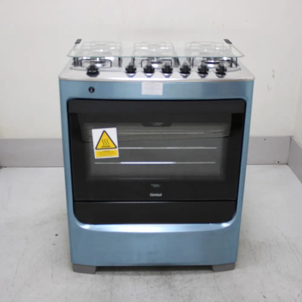 Fogão Consul 6 Bocas Cor Inox Com Botões Removíveis E Vidro Interno Vedado - Cfs6narus2_Wotimo_Ch6069281 Bivolt