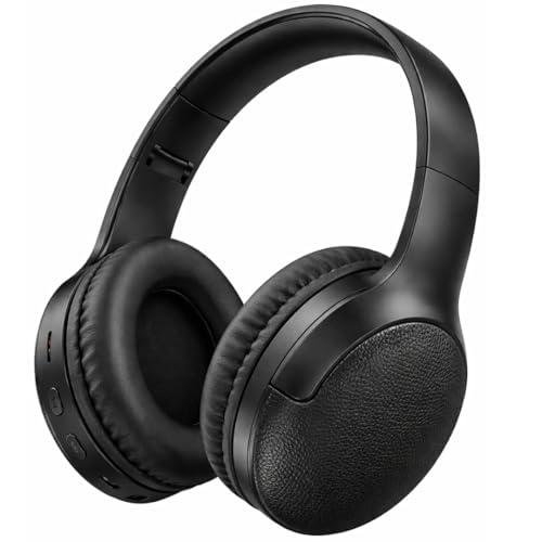 Fone de Ouvido Bluetooth 5.3 Headphone On-ear Sem Fio Fone Para Academia e Corridas, com Cancelamento de Ruído Dobrável com microfone Integrado PREMIUM (Preto) - 1