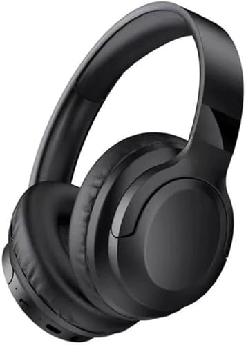 Fone de Ouvido Bluetooth 5.3 On-Ear – Headphone Sem Fio com Cancelamento de Ruído, Microfone Integrado, Ajustável e Dobrável – Ideal para Corrida, Academia, Android e iOS - Premium (Preto) - 1