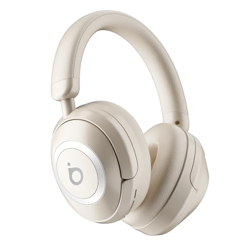 Fone de Ouvido Bluetooth, Basike BT21 Headphone Bluetooth, Redução de Ruído do ANC com Microfone, Certificação Hi-Pure Audio, 30 Horas de Duração da Bateria (Branco) - 1