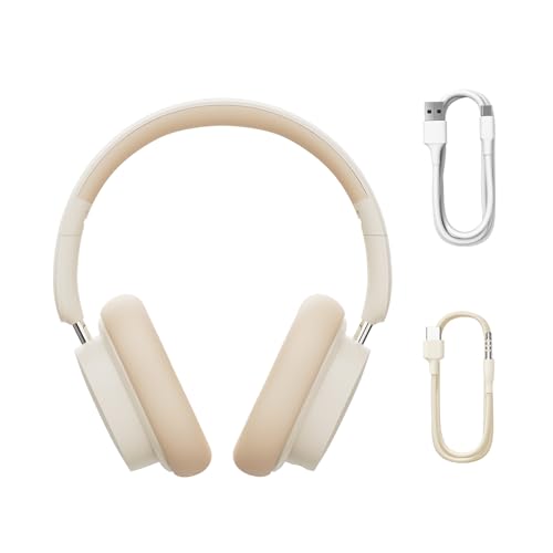 Fone de Ouvido Sem Fio Bluetooth Baseus Bowie D05-70 Horas (CREME) - 1