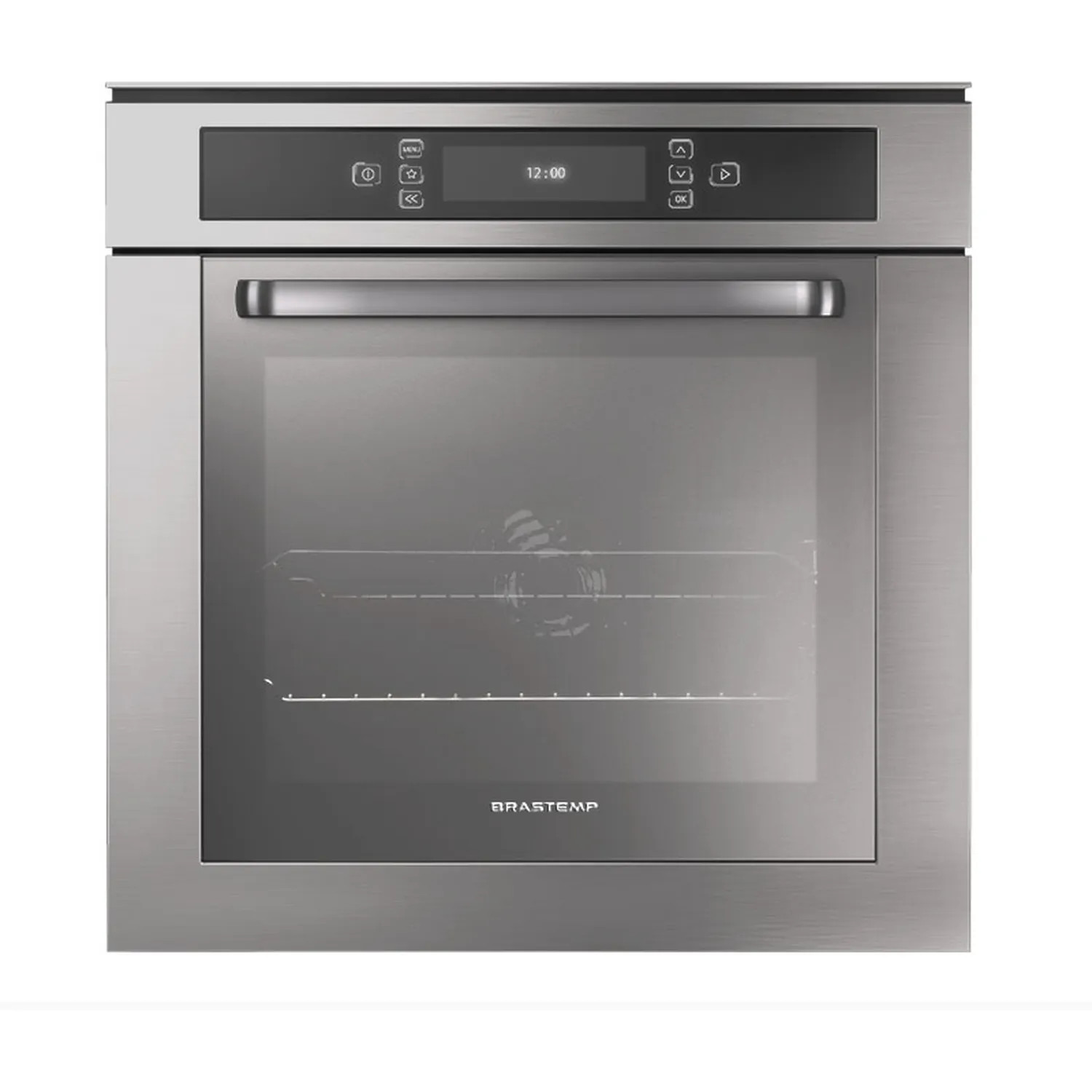 Forno De Embutir Elétrico Brastemp 67 Litros Cor Inox Com Função Ar Forçado E Painel Touch - Bo260ar 220V