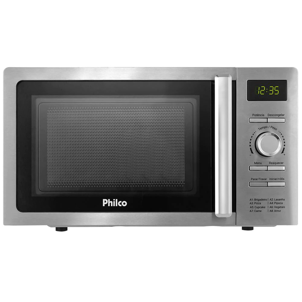 Micro-ondas de Mesa Philco com 20 Litros de Capacidade Preto e Inox - PMO23IP - 8