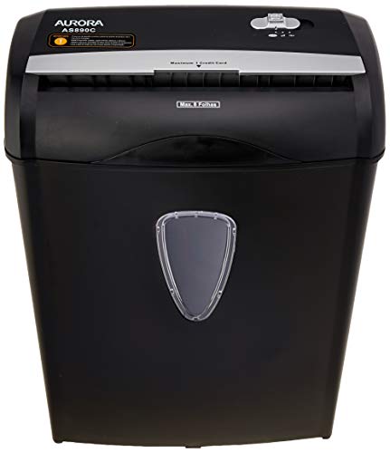 Fragmentadora de Papeis P/8Folhas ou 1cartao 220v, 01 Unidade, Procalc, AS890C-2, Preta - 1