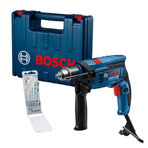 Furadeira de Impacto Bosch GSB 13 RE-MX5 - 750W com 5 brocas e maleta 127V - 1