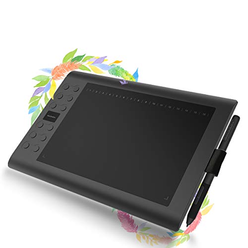 GAOMON Mesa Digitalizadora M106K PRO 12 polegadas, tablet de arte digital, suporta função de inclinação e radial com 12 teclas de atalho, caneta stylus - 1